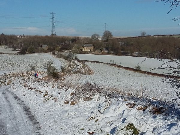 Winter view  of Wontley Farm